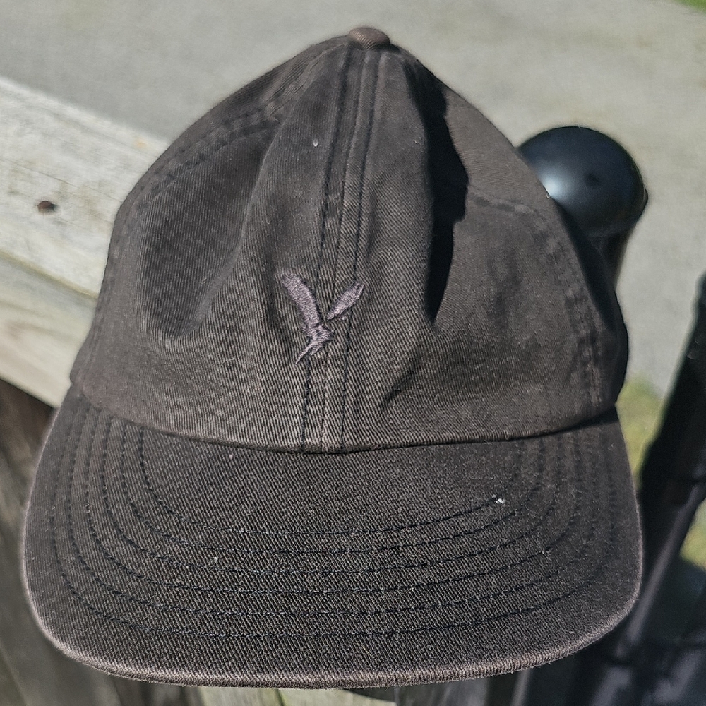 American Eagle Brown Baseball Cap with American Eagle Embroidered Logo